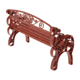 Maxbell 2xModel Train 1:6 Scale Park Street Seat Bench Chair Settee Brown