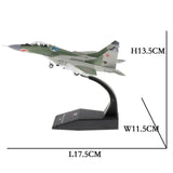 2x 1/72 Dassault Rafale Plane Fighter & 1/100 MIG-29 Diecast Aircraft