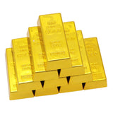80PCS Fake Gold Bullion Bar Paperweight Door Stop for Childen Kids Toy Gift