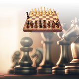 45x45cm Standard Game Classic Wooden Chess Set Foldable Board Gift