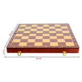 45x45cm Standard Game Classic Wooden Chess Set Foldable Board Gift