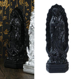 Virgin Mary Statue Religious Home Decor Sculpture Catholic Figure Black