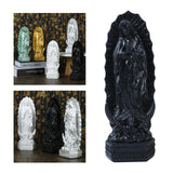 Virgin Mary Statue Religious Home Decor Sculpture Catholic Figure Black