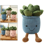 Maxbell 8 PCS Cute Lifelike Plush Green Potted Plants Plant Stuffed Toy Decors