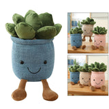 Maxbell 8 PCS Cute Lifelike Plush Green Potted Plants Plant Stuffed Toy Decors