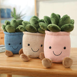 Maxbell 8 PCS Cute Lifelike Plush Green Potted Plants Plant Stuffed Toy Decors