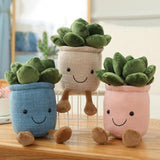 Maxbell 8 PCS Cute Lifelike Plush Green Potted Plants Plant Stuffed Toy Decors