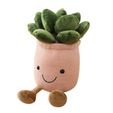 Maxbell 8pcs Lifelike Plush Green Potted Plants Plant Stuffed Toy Decor 25cm