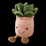 Maxbell 8pcs Lifelike Plush Green Potted Plants Plant Stuffed Toy Decor 25cm