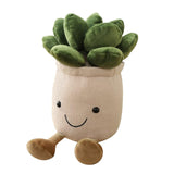 Maxbell 8pcs Lifelike Plush Green Potted Plants Plant Stuffed Toy Decor 25cm