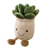 Maxbell 8pcs Lifelike Plush Green Potted Plants Plant Stuffed Toy Decor 25cm