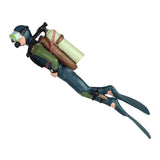 Maxbell 6pcs Miniature Diver Figure Ocean Model Decor Fish Tank Accessories