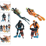 Maxbell 6pcs Miniature Diver Figure Ocean Model Decor Fish Tank Accessories