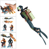 Maxbell 6pcs Miniature Diver Figure Ocean Model Decor Fish Tank Accessories