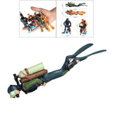 Maxbell 6pcs Miniature Diver Figure Ocean Model Decor Fish Tank Accessories