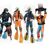 Maxbell 6pcs Miniature Diver Figure Ocean Model Decor Fish Tank Accessories