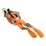 Maxbell 6pcs Miniature Diver Figure Ocean Model Decor Fish Tank Accessories