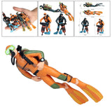 Maxbell 6pcs Miniature Diver Figure Ocean Model Decor Fish Tank Accessories