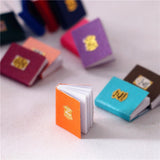 Maxbell 8 PCS Miniature Books with Bookshelf Set 1:12 Scale Dollhouse
