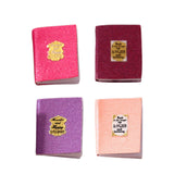 Maxbell 8 PCS Miniature Books with Bookshelf Set 1:12 Scale Dollhouse