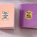 Maxbell 8 PCS Miniature Books with Bookshelf Set 1:12 Scale Dollhouse
