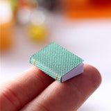 Maxbell 8 PCS Miniature Books with Bookshelf Set 1:12 Scale Dollhouse