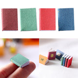 Maxbell 8 PCS Miniature Books with Bookshelf Set 1:12 Scale Dollhouse