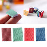 Maxbell 8 PCS Miniature Books with Bookshelf Set 1:12 Scale Dollhouse