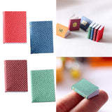 Maxbell 8 PCS Miniature Books with Bookshelf Set 1:12 Scale Dollhouse