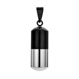 Maxbell Stainless Steel Tube Pendant Necklace Hollow Case Capsule, for Ashes