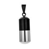 Maxbell Stainless Steel Tube Pendant Necklace Hollow Case Capsule, for Ashes