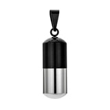 Maxbell Stainless Steel Tube Pendant Necklace Hollow Case Capsule ;for Ashes