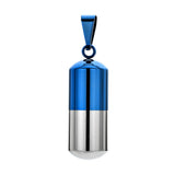 Maxbell Stainless Steel Tube Pendant Necklace Hollow Case Capsule for Ashes /