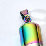 Maxbell Stainless Steel Tube Pendant Necklace Hollow Case Capsule. for Ashes