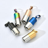 Maxbell Stainless Steel Tube Pendant Necklace Hollow Case Capsule for Ashes /