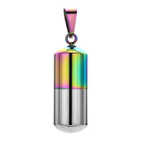 Maxbell Stainless Steel Tube Pendant Necklace Hollow Case Capsule /for Ashes