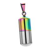 Maxbell Stainless Steel Tube Pendant Necklace Hollow Case Capsule for Ashes /