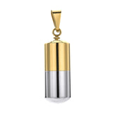 Maxbell Stainless Steel Tube Pendant Necklace Hollow Case Capsule for Ashes /