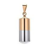 Maxbell Stainless Steel Tube Pendant Necklace/ Hollow Case Capsule for Ashes