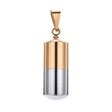Maxbell Stainless Steel Tube Pendant Necklace Hollow Case Capsule. for Ashes