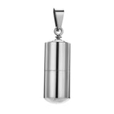 Maxbell Stainless Steel Tube Pendant Necklace Hollow Case Capsule /for Ashes