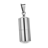 Maxbell Stainless Steel Tube Pendant Necklace/ Hollow Case Capsule for Ashes