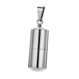 Maxbell Stainless Steel Tube Pendant Necklace Hollow Case Capsule /for Ashes