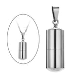 Maxbell Stainless Steel Tube Pendant Necklace Hollow Case Capsule /for Ashes