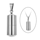 Maxbell Stainless Steel Tube Pendant Necklace Hollow Case Capsule ;for Ashes