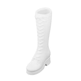 Maxbell 1/6 High-Heeled Combat Boots for 12 Inch Figure Accessories White