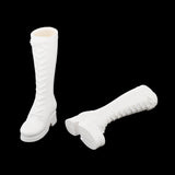 Maxbell 1/6 High-Heeled Combat Boots for 12 Inch Figure Accessories White