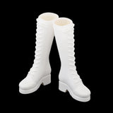 Maxbell 1/6 High-Heeled Combat Boots for 12 Inch Figure Accessories White
