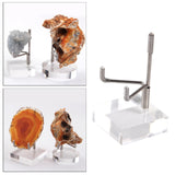 Maxbell 2x Durable Acrylic Display Stand Holder Suport for Minerals Geode Crystal
