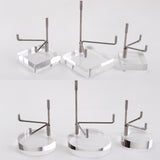 Maxbell 8x Durable Acrylic Display Stand Holder Suport for Minerals Geode Crystal